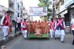 Padyatra (Karelibaug Mandir To Vadi Mandir & Vadi Madir To Karelibaug Mandir)