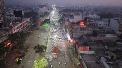 Padyatra (Murtibaug to Rampura) - Saptahparayan Gyanyagn - Murtibaug Surat (2025)